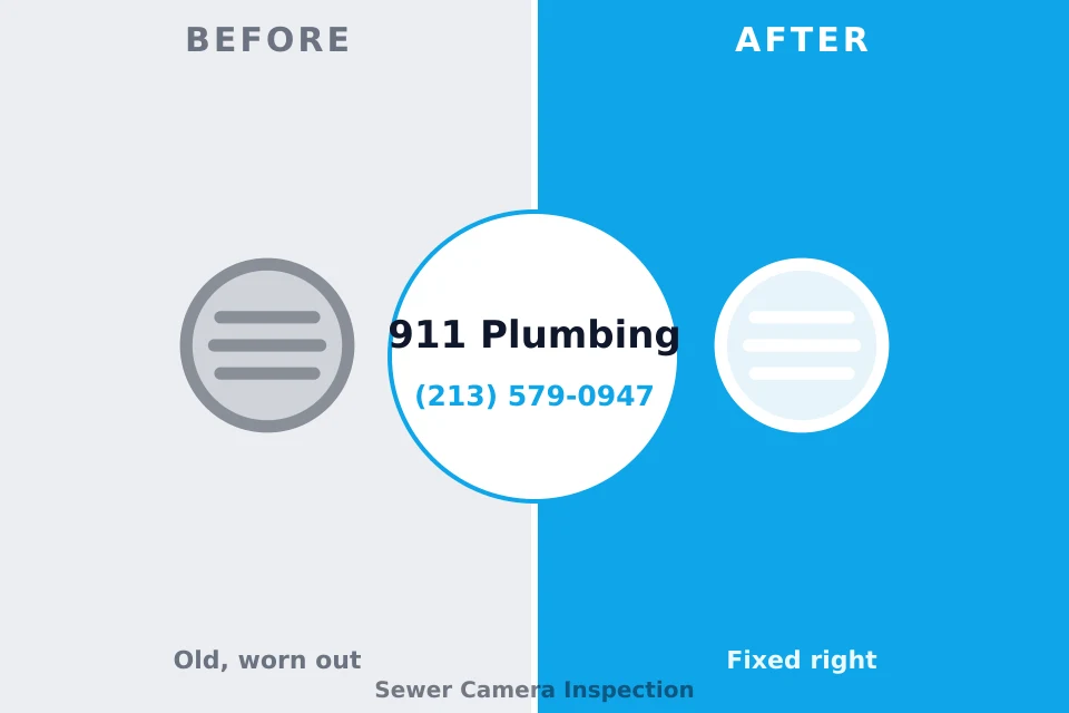 Before and after: plumbing repair Sebree, KY